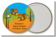 Forest Animals Twin Squirels - Personalized Baby Shower Pocket Mirror Favors thumbnail