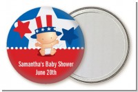 Fourth Of July Little Firecracker - Personalized Baby Shower Pocket Mirror Favors