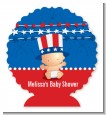 Fourth Of July Stars & Stripes - Personalized Baby Shower Centerpiece Stand thumbnail