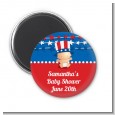 Fourth Of July Stars & Stripes - Personalized Baby Shower Magnet Favors thumbnail