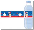 Fourth Of July Little Firecracker - Personalized Baby Shower Water Bottle Labels thumbnail