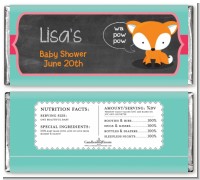 Fox and Friends - Personalized Baby Shower Candy Bar Wrappers