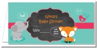 Fox and Friends - Personalized Baby Shower Place Cards