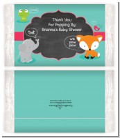 Fox and Friends - Personalized Popcorn Wrapper Baby Shower Favors