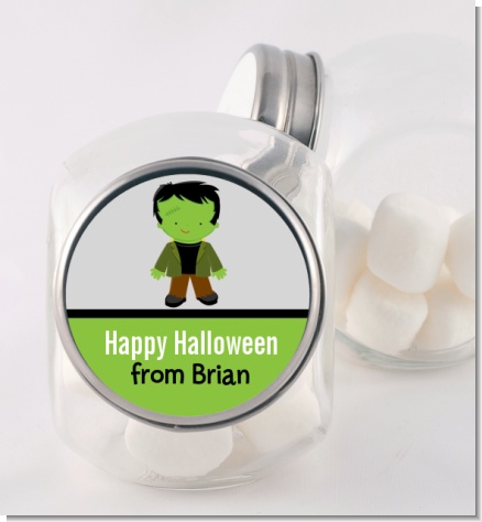 Frankenstein - Personalized Halloween Candy Jar