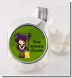 Friendly Witch Girl - Personalized Halloween Candy Jar thumbnail