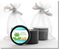 Froggy - Baby Shower Black Candle Tin Favors