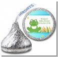 Froggy - Hershey Kiss Baby Shower Sticker Labels thumbnail