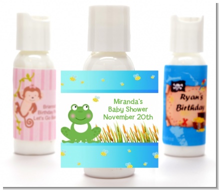 Froggy - Personalized Baby Shower Lotion Favors