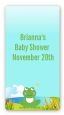 Froggy - Custom Rectangle Baby Shower Sticker/Labels thumbnail