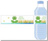 Froggy - Personalized Baby Shower Water Bottle Labels