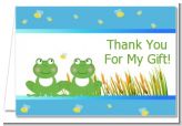 Twin Frogs - Baby Shower Thank You Cards