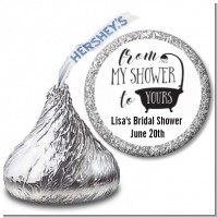 From My Shower - Hershey Kiss Bridal Shower Sticker Labels