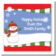 Frosty the Snowman - Personalized Christmas Card Stock Favor Tags thumbnail