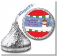 Frosty the Snowman - Hershey Kiss Christmas Sticker Labels thumbnail