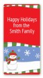 Frosty the Snowman - Custom Rectangle Christmas Sticker/Labels thumbnail