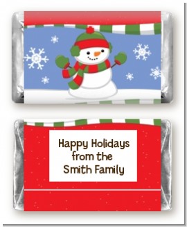 Frosty the Snowman - Personalized Christmas Mini Candy Bar Wrappers