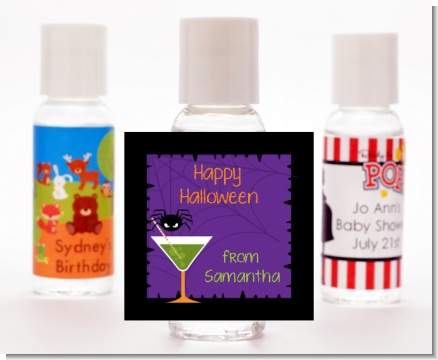 Funky Martini - Personalized Halloween Hand Sanitizers Favors