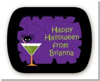 Funky Martini - Personalized Halloween Rounded Corner Stickers