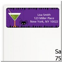 Funky Martini - Halloween Return Address Labels