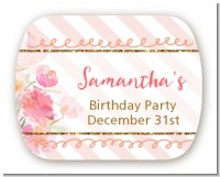 Fun to be One - 1st Birthday Girl - Personalized Birthday Party Rounded Corner Stickers
