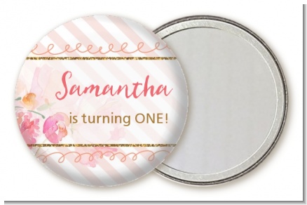 Fun to be One - 1st Birthday Girl - Personalized Birthday Party Pocket Mirror Favors