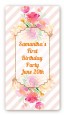 Fun to be One - 1st Birthday Girl - Custom Rectangle Birthday Party Sticker/Labels thumbnail