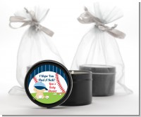 Future Baseball Player - Baby Shower Black Candle Tin Favors