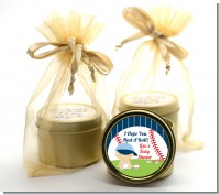 Future Baseball Player - Baby Shower Gold Tin Candle Favors