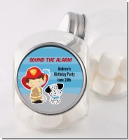 Future Firefighter - Personalized Birthday Party Candy Jar