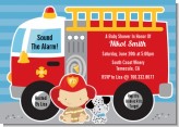 Future Firefighter - Baby Shower Invitations