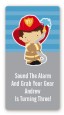 Future Firefighter - Custom Rectangle Birthday Party Sticker/Labels thumbnail