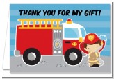 Future Firefighter - Birthday Party Thank You Cards