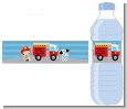 Future Firefighter - Personalized Birthday Party Water Bottle Labels thumbnail