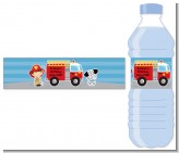 Future Firefighter - Personalized Birthday Party Water Bottle Labels