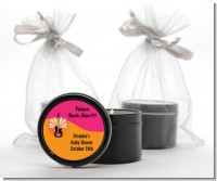 Future Rock Star Girl - Baby Shower Black Candle Tin Favors