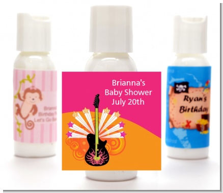 Future Rock Star Girl - Personalized Baby Shower Lotion Favors