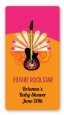 Future Rock Star Girl - Custom Rectangle Baby Shower Sticker/Labels thumbnail