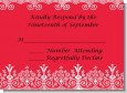 Love is Blooming Red - Bridal Shower Response Cards thumbnail
