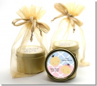 Gender Reveal Asian - Baby Shower Gold Tin Candle Favors