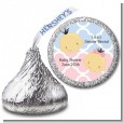 Gender Reveal Asian - Hershey Kiss Baby Shower Sticker Labels thumbnail