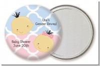 Gender Reveal Asian - Personalized Baby Shower Pocket Mirror Favors