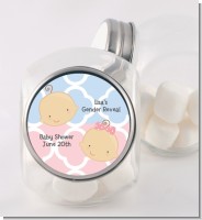 Gender Reveal - Personalized Baby Shower Candy Jar