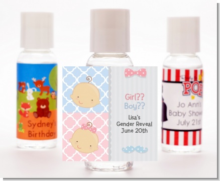 Gender Reveal - Personalized Baby Shower Hand Sanitizers Favors