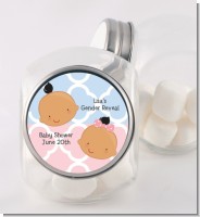 Gender Reveal Hispanic - Personalized Baby Shower Candy Jar