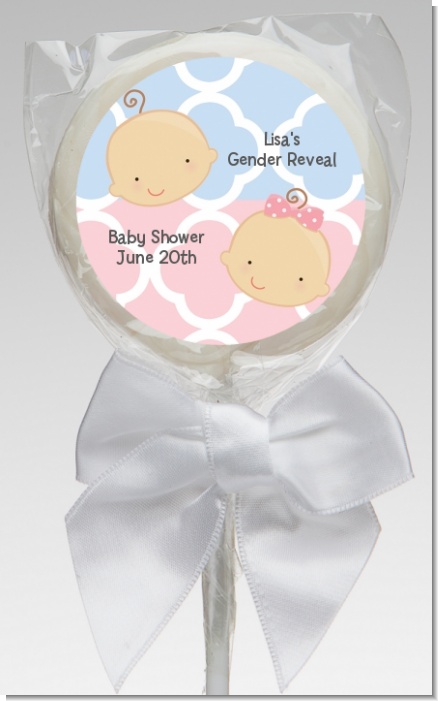Gender Reveal - Personalized Baby Shower Lollipop Favors