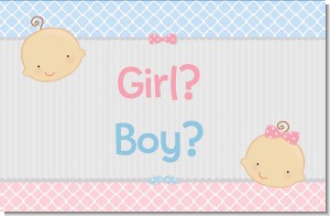 Gender Reveal - Personalized Baby Shower Placemats