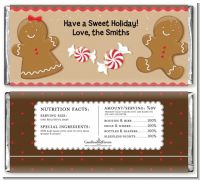 Gingerbread - Personalized Christmas Candy Bar Wrappers
