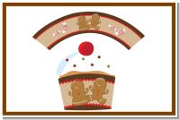 Gingerbread - Christmas Cupcake Wrappers