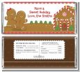 Gingerbread House - Personalized Christmas Candy Bar Wrappers thumbnail